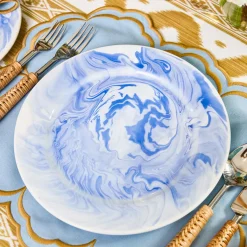 Julia Blue Marbled Dinner Plate