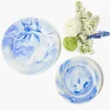 Julia Blue Marbled Starter Plate