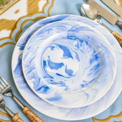 Julia Blue Marbled Starter Plate