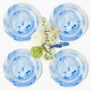 Julia Blue Marbled Starter Plate (Set of 4)