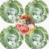 Julia Green Marbled Dinner Plates (Set of 4)