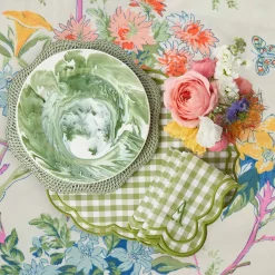 Julia Green Marbled Dinner Plate