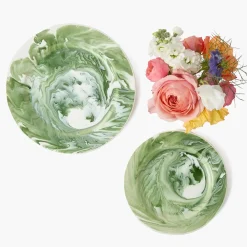Julia Green Marbled Starter Plate