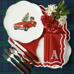 Katherine Berry Red Napkins (Set of 4)