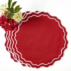 Katherine Berry Red Placemats (Set of 4)