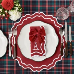 Katherine Berry Red Placemats & Napkins (Set of 4)