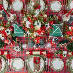Katherine Green & Red Placemats (Set of 4)
