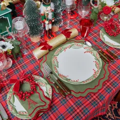 Katherine Green & Red Placemats (Set of 4)
