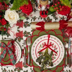 Katherine Green & Red Placemats (Set of 4)