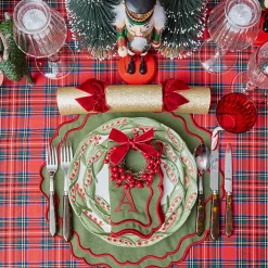 Katherine Green & Red Placemats & Napkins (Set of 4)