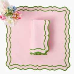 Katherine Pink & Green Napkins (Set of 4)