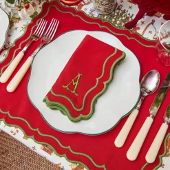 Katherine Red & Green Napkins (Set of 4)