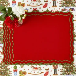 Katherine Red & Green Placemats (Set of 4)
