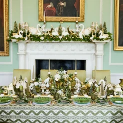 Large Emerald Glass Christmas Tree (Pair)