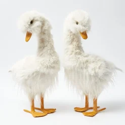 Large Fluffy Geese (Pair)