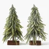 Large Frosted Fir Tree (Pair)