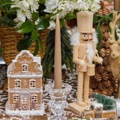 Large Natural Wooden Nutcracker (Pair)