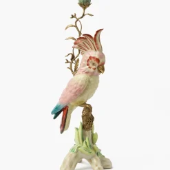 Large Pink Cockatoo Candle Holder