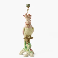 Large Pink Cockatoo Candle Holder
