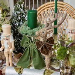 Large Rattan Reindeer (Pair) - 40cm