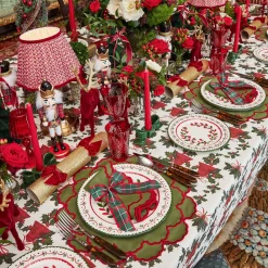 Large Red & Green Tartan Bows (Pair)