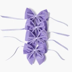 Lilac Velvet Napkin Bows (Set of 4)