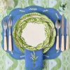Lily of the Valley Blue Linen Placemats & Napkins (Set of 4)