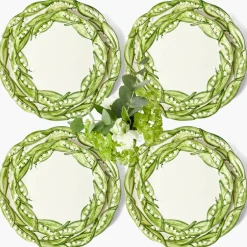 Lily of the Valley Dinner & Starter Plates (Set of 4)