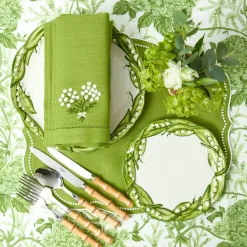 Lily of the Valley Dinner & Starter Plates (Set of 4)