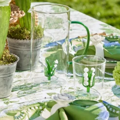 Lily of the Valley Glass Jug
