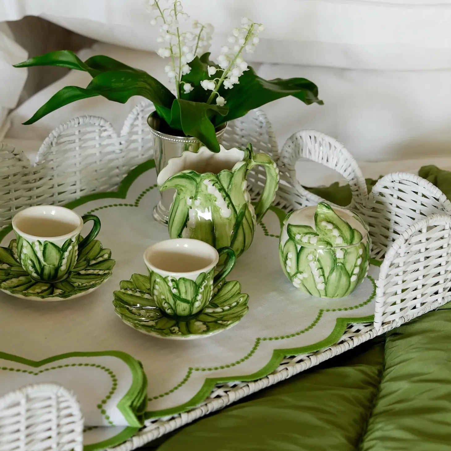 Lily of the Valley Sugar Pot