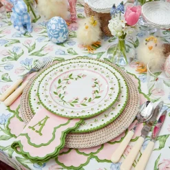 Lily Pink & Green Napkins (Set of 4)