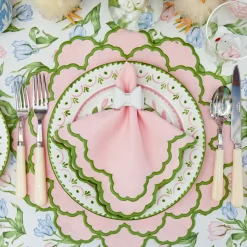 Lily Pink & Green Placemats (Set of 4)