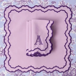 Lily Purple Napkins (Set of 4)