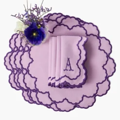 Lily Purple Placemats & Napkins (Set of 4)