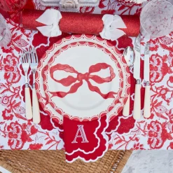 Lily Red & White Placemats (Set of 4)