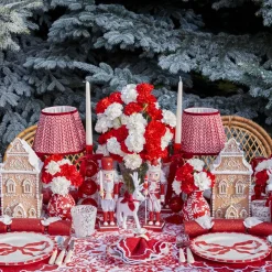 Lily Red & White Placemats (Set of 4)