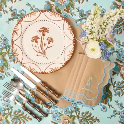 Lily Sand & Blue Napkins (Set of 4)
