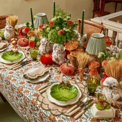 Lily Sand & Green Placemats & Napkins (Set of 4)