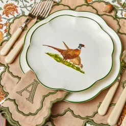 Lily Sand & Green Placemats & Napkins (Set of 4)