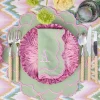 Lily Soft Green & Pink Placemats & Napkins (Set of 4)