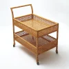 Lorenzo Rattan Bar Cart