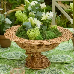 Luciana Bow Rattan Scalloped Bowl