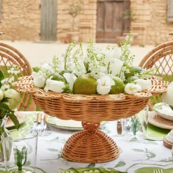 Luciana Rattan Scalloped Bowl