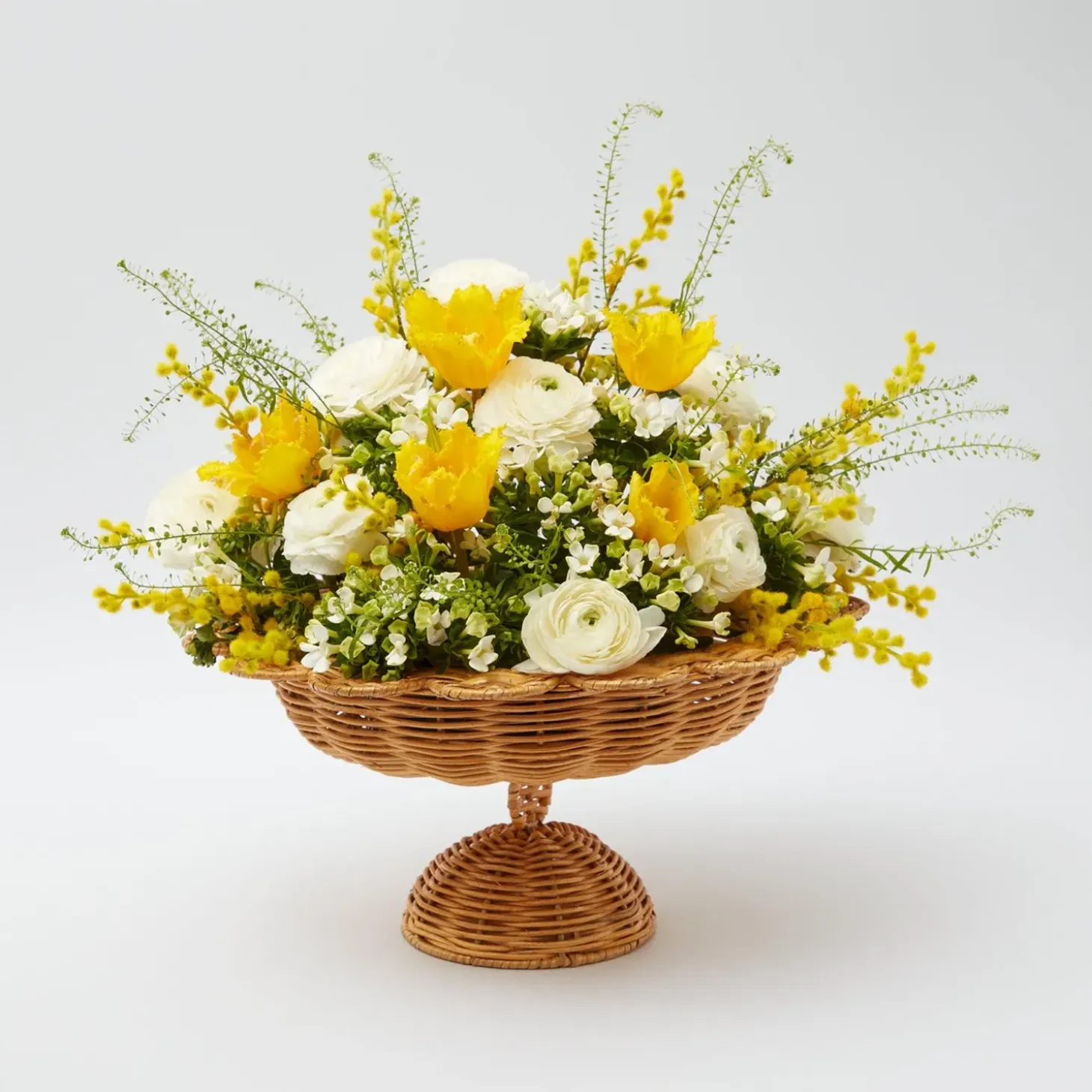 Luciana Rattan Scalloped Bowl