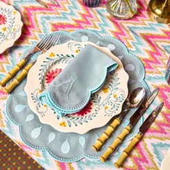 Magdalena Raspberry Tablecloth