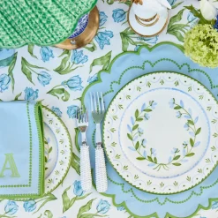 Mariana Blue & Green Placemats & Napkins (Set of 4)