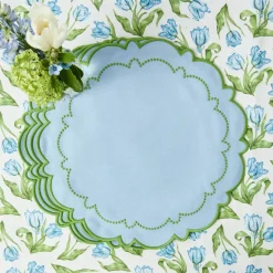 Mariana Blue & Green Placemats & Napkins (Set of 4)