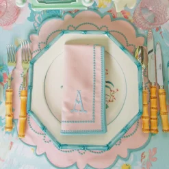 Mariana Pink & Duck Egg Placemats & Napkins (Set of 4)