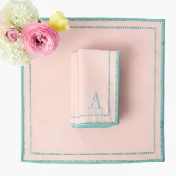 Mariana Pink & Duck Egg Napkins (Set of 4)